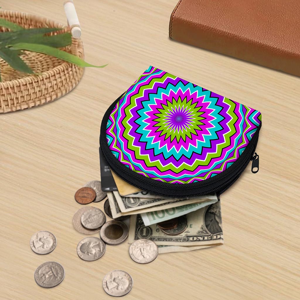 Dizzy Circle Moving Optical Illusion Coin Purse