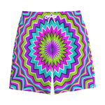 Dizzy Circle Moving Optical Illusion Cotton Shorts