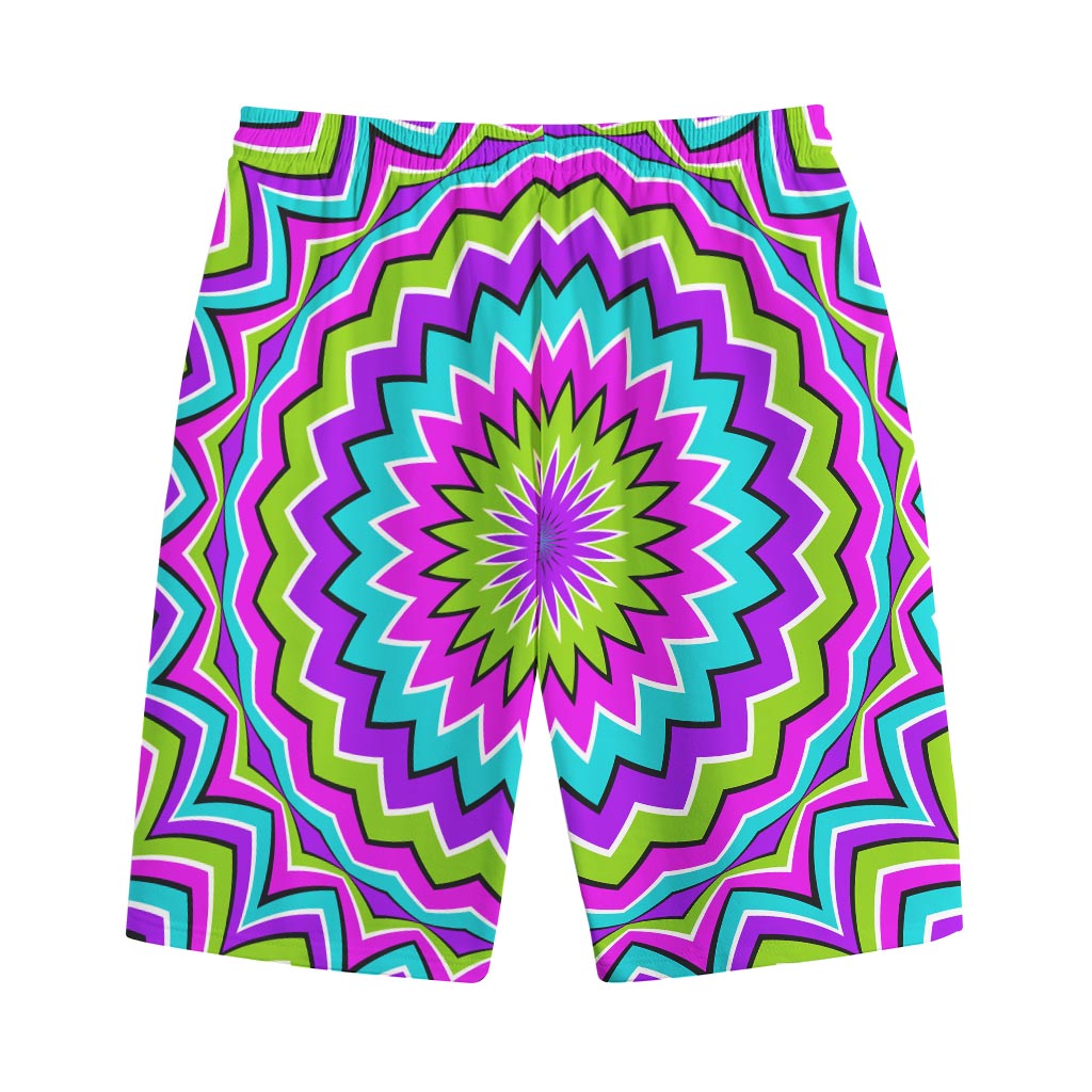 Dizzy Circle Moving Optical Illusion Cotton Shorts