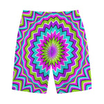 Dizzy Circle Moving Optical Illusion Cotton Shorts
