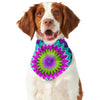 Dizzy Circle Moving Optical Illusion Dog Bandana