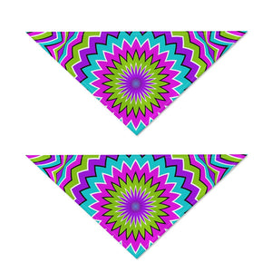 Dizzy Circle Moving Optical Illusion Dog Bandana