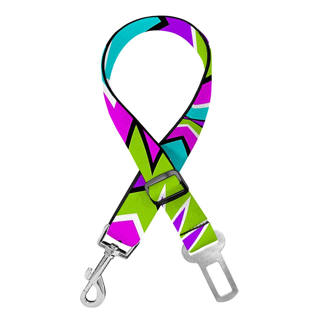 Dizzy Circle Moving Optical Illusion Dog Seat Belt
