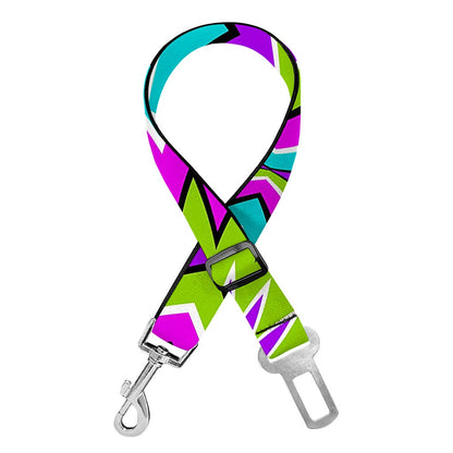 Dizzy Circle Moving Optical Illusion Dog Seat Belt