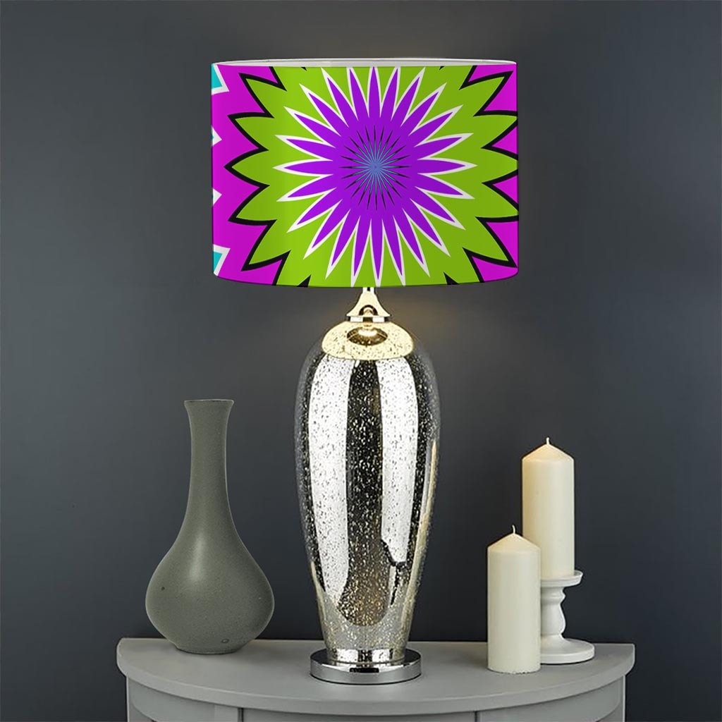 Dizzy Circle Moving Optical Illusion Drum Lamp Shade