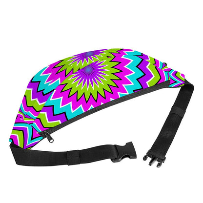 Dizzy Circle Moving Optical Illusion Fanny Pack