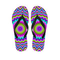 Dizzy Circle Moving Optical Illusion Flip Flops
