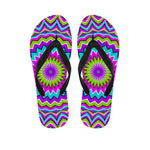 Dizzy Circle Moving Optical Illusion Flip Flops