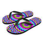 Dizzy Circle Moving Optical Illusion Flip Flops