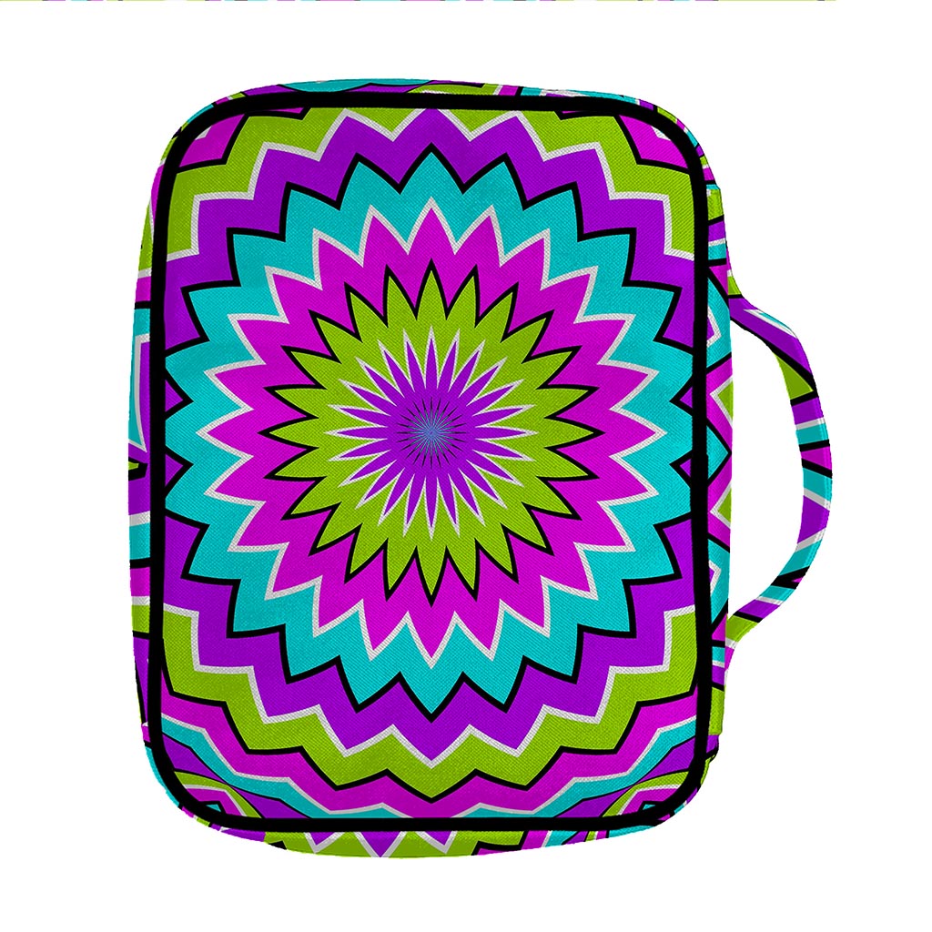 Dizzy Circle Moving Optical Illusion Front Pocket Bible Bag