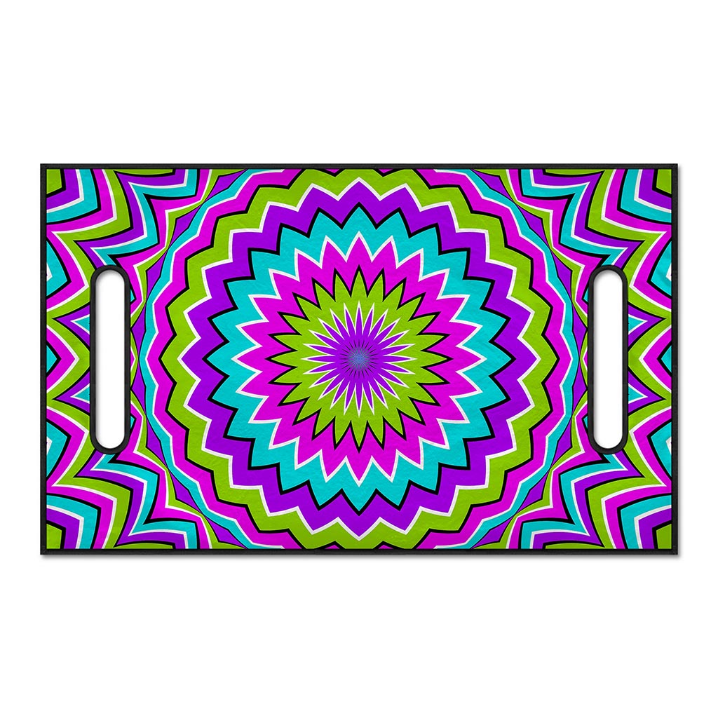 Dizzy Circle Moving Optical Illusion Golf Cart Seat Cover