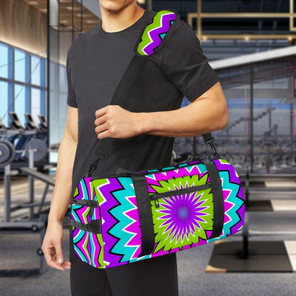 Dizzy Circle Moving Optical Illusion Gym Bag
