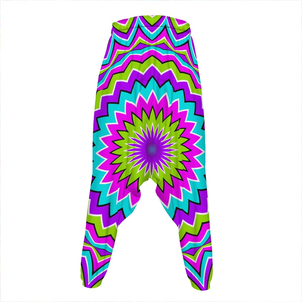 Dizzy Circle Moving Optical Illusion Hammer Pants