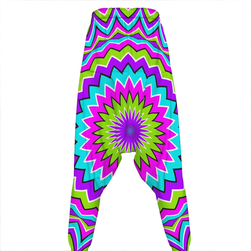 Dizzy Circle Moving Optical Illusion Hammer Pants