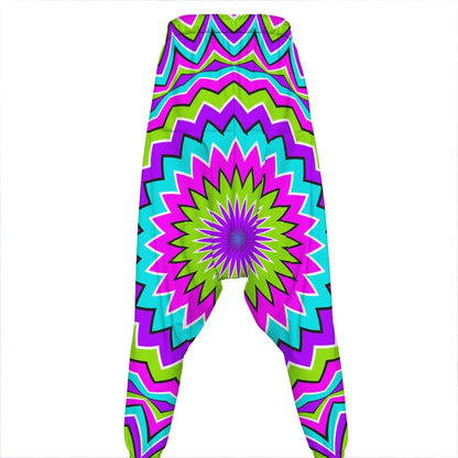 Dizzy Circle Moving Optical Illusion Hammer Pants