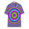 Dizzy Circle Moving Optical Illusion Hawaiian Shirt