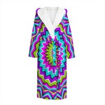 Dizzy Circle Moving Optical Illusion Hooded Bathrobe