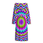 Dizzy Circle Moving Optical Illusion Hooded Bathrobe