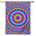Dizzy Circle Moving Optical Illusion House Flag