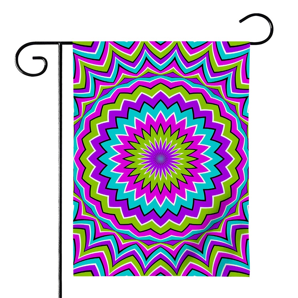 Dizzy Circle Moving Optical Illusion House Flag