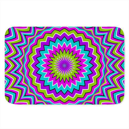 Dizzy Circle Moving Optical Illusion Indoor Door Mat