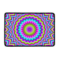 Dizzy Circle Moving Optical Illusion Kitchen Mat