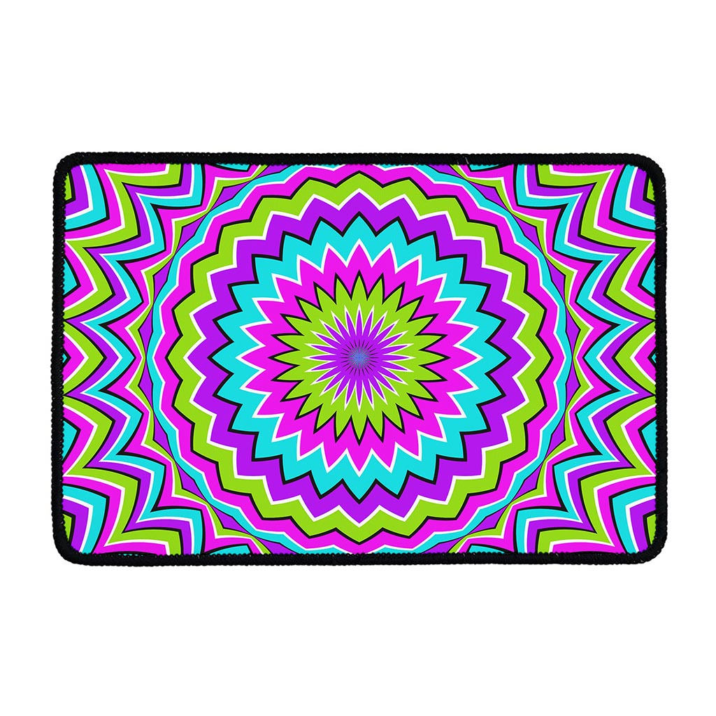 Dizzy Circle Moving Optical Illusion Kitchen Mat