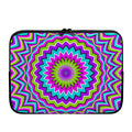 Dizzy Circle Moving Optical Illusion Laptop Sleeve