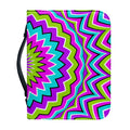 Dizzy Circle Moving Optical Illusion Leather Bible Cover