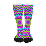 Dizzy Circle Moving Optical Illusion Long Socks