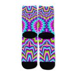 Dizzy Circle Moving Optical Illusion Long Socks