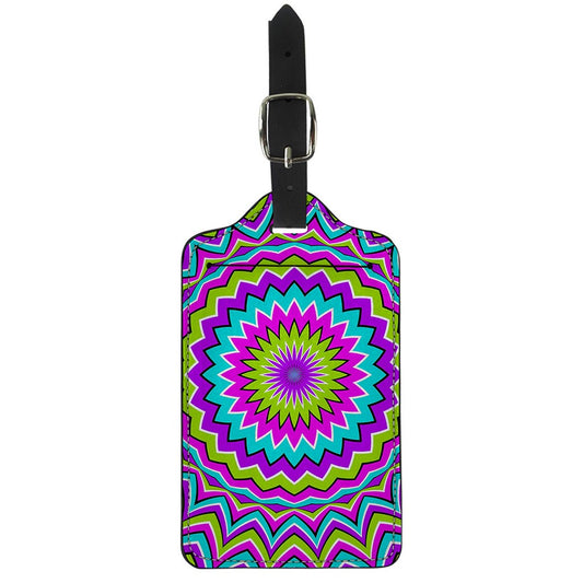Dizzy Circle Moving Optical Illusion Luggage Tag
