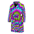 Dizzy Circle Moving Optical Illusion Men's Bathrobe