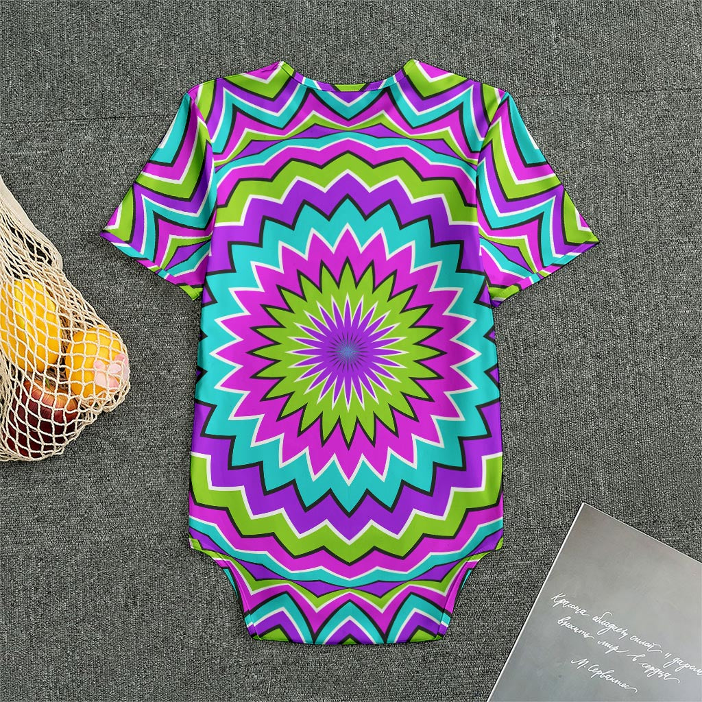 Dizzy Circle Moving Optical Illusion Men's Bodysuit