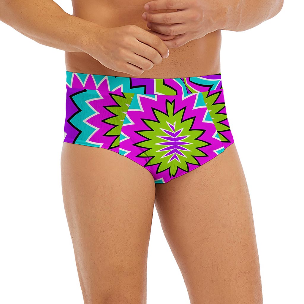 Dizzy Circle Moving Optical Illusion Men's Briefs