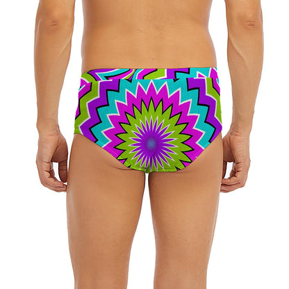 Dizzy Circle Moving Optical Illusion Men's Briefs