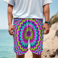 Dizzy Circle Moving Optical Illusion Men's Cargo Shorts