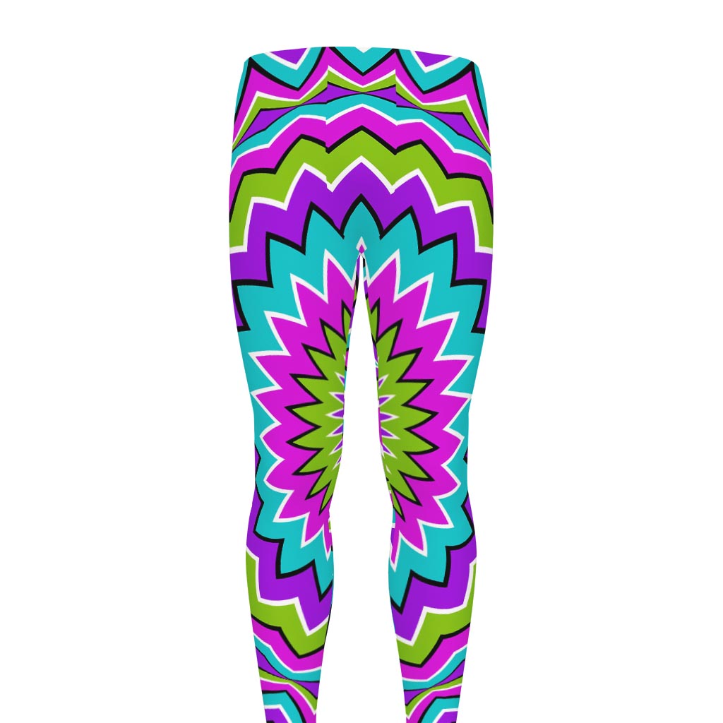 Dizzy Circle Moving Optical Illusion Men's leggings
