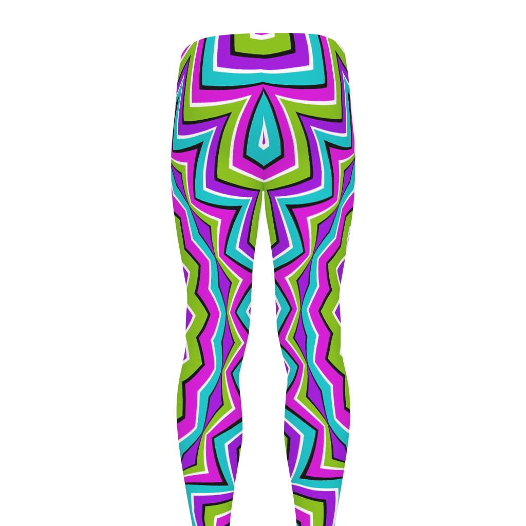 Dizzy Circle Moving Optical Illusion Men's leggings