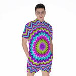 Dizzy Circle Moving Optical Illusion Men's Rompers