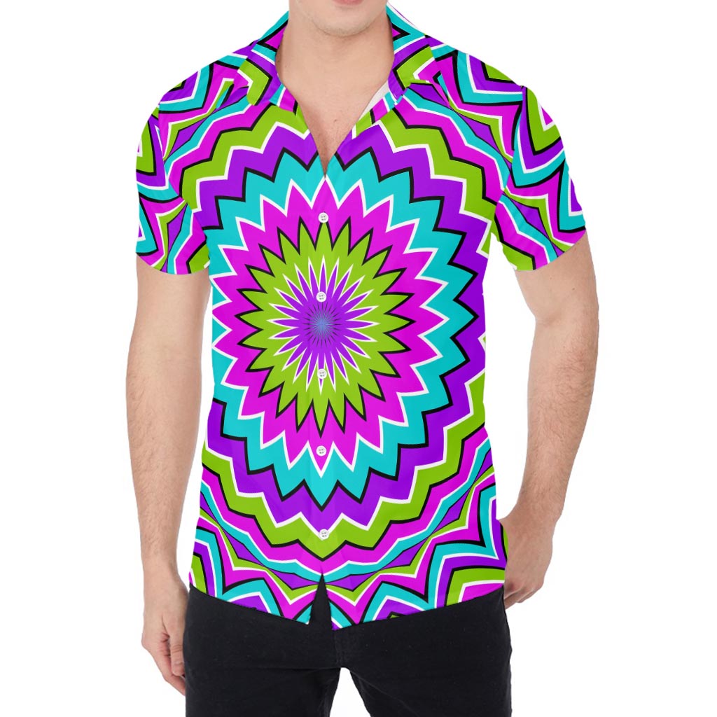 Dizzy Circle Moving Optical Illusion Men's Shirt