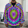 Dizzy Circle Moving Optical Illusion Men's Shirt Jacket