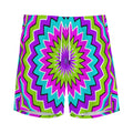 Dizzy Circle Moving Optical Illusion Men's Athletic Shorts