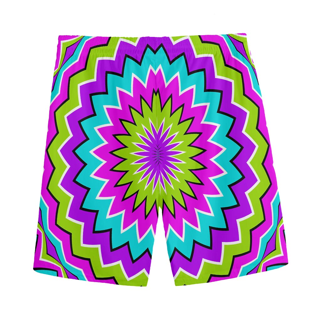 Dizzy Circle Moving Optical Illusion Men's Sports Shorts