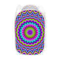 Dizzy Circle Moving Optical Illusion Mesh Laundry Hamper