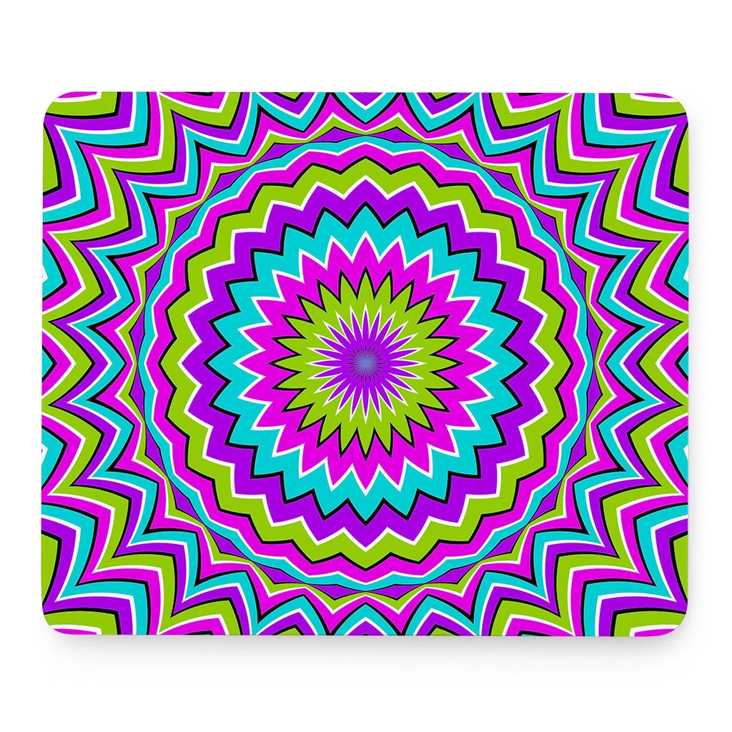 Dizzy Circle Moving Optical Illusion Mouse Pad