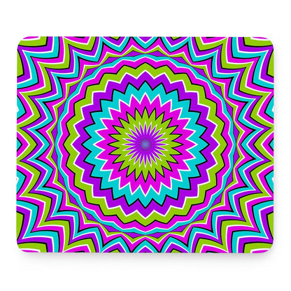 Dizzy Circle Moving Optical Illusion Mouse Pad