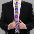 Dizzy Circle Moving Optical Illusion Necktie