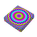 Dizzy Circle Moving Optical Illusion Outdoor Seat Cushion Cover