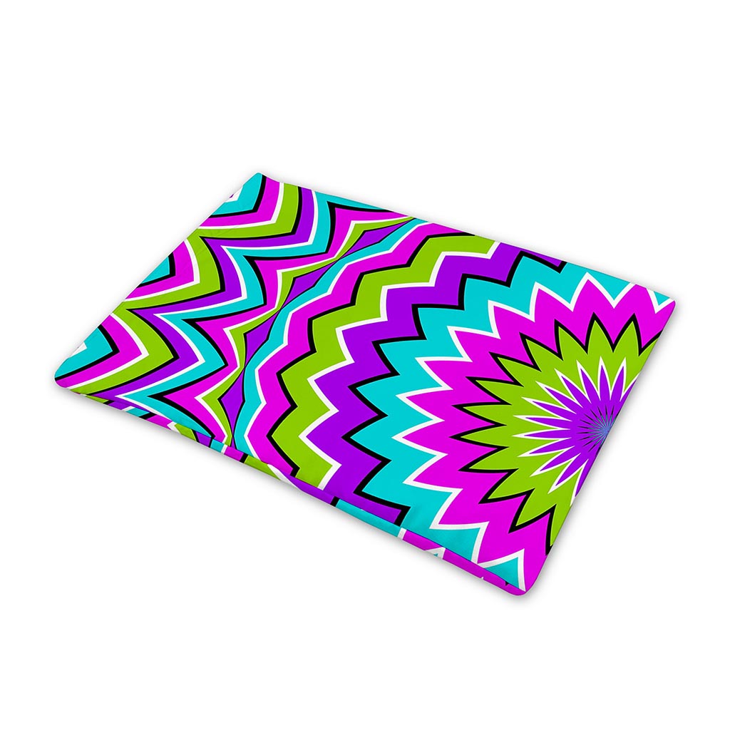 Dizzy Circle Moving Optical Illusion Pet Cooling Mat Cover